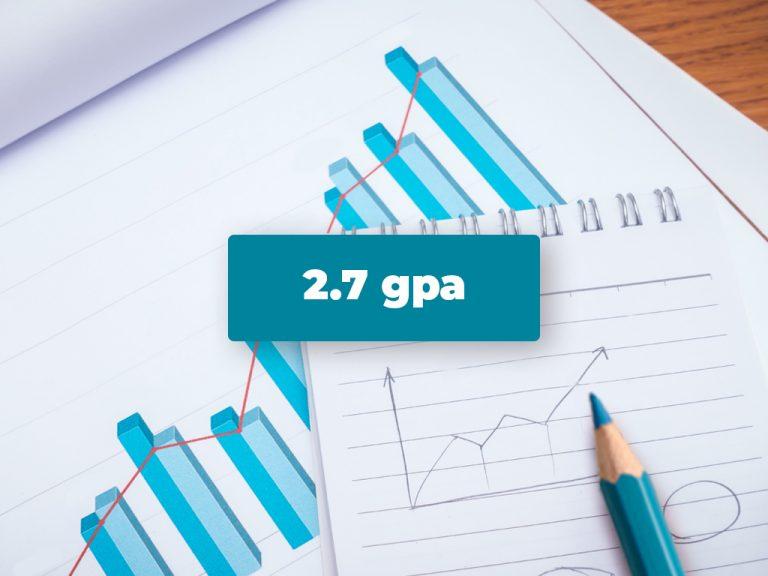 2.7 gpa