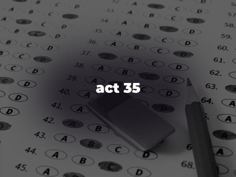 35 ACT Score